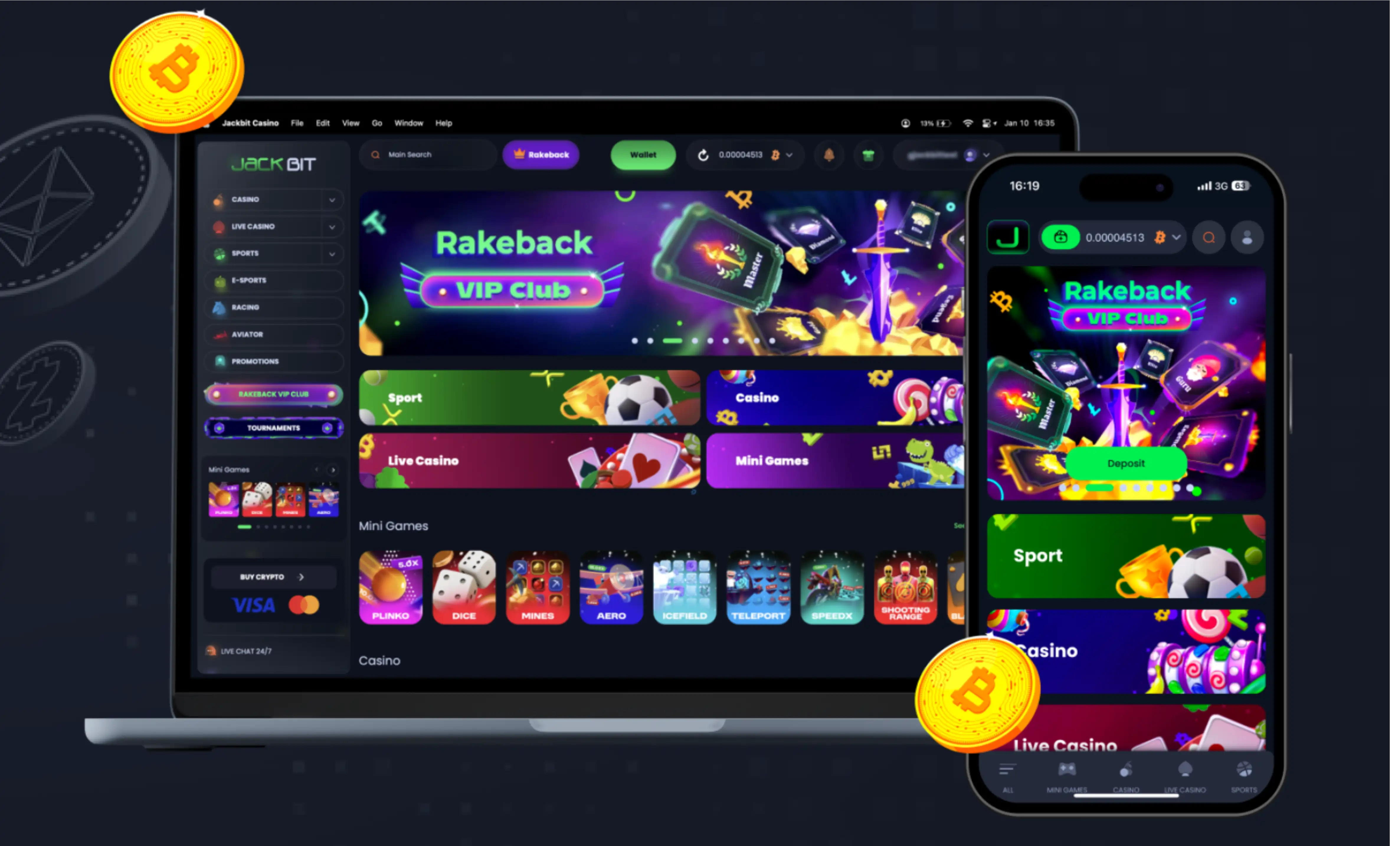 Jackbit Casino App Screenshot